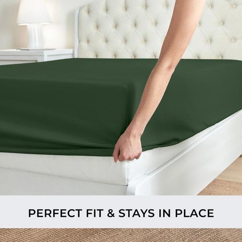 Drap-housse De Lit , Housse De Matelas Douce Et Respirante, Tout Autour Avec Élastique thumbnail 3