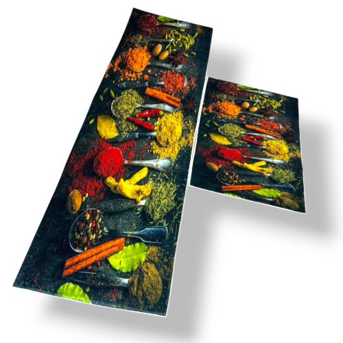 Lot De 2 Tapis De Cuisine, Antidérapants, Lavable , Tapis De Cuisine Anti-pouss