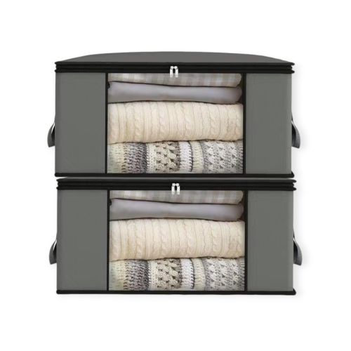 2x Sac De Rangement Pliable Avec Fenêtre Transparente, Multifonction