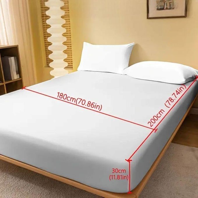 Ensemble Drap-housse + 2 Taie D'oreiller , Housse De Matelas Douce Et Respirante, Tout Autour Avec Élastique