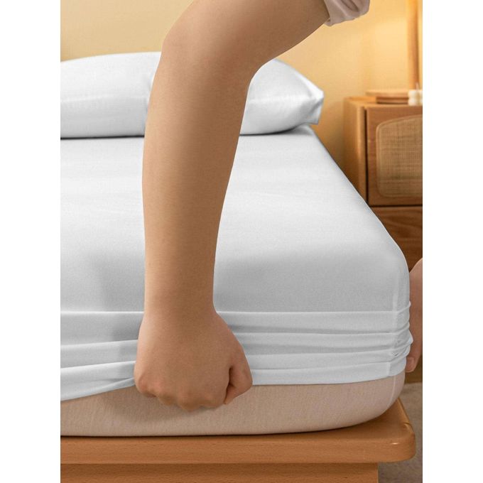 Ensemble Drap-housse + 2 Taie D'oreiller , Housse De Matelas Douce Et Respirante, Tout Autour Avec Élastique