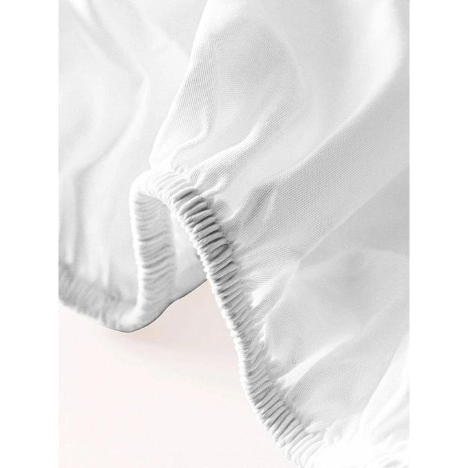 Ensemble Drap-housse + 2 Taie D'oreiller , Housse De Matelas Douce Et Respirante, Tout Autour Avec Élastique thumbnail 4