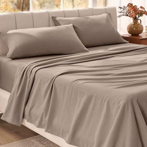 Ensemble De Literie Drap Housse, Drap Plat , 2 Taies D'oreiller