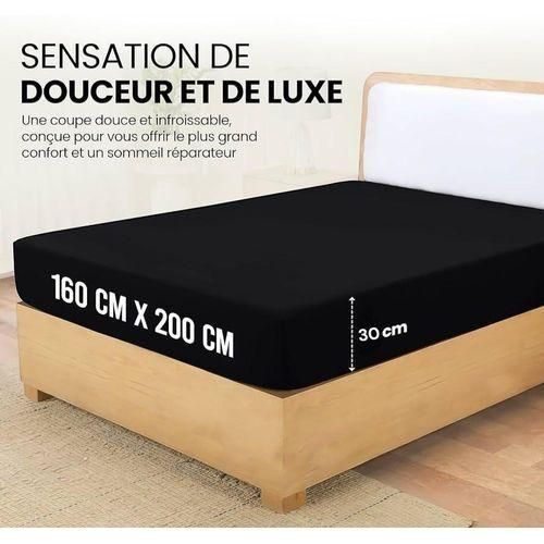 Drap Housse - Bonnets Pour Matelas Épais -microfibre Brossée