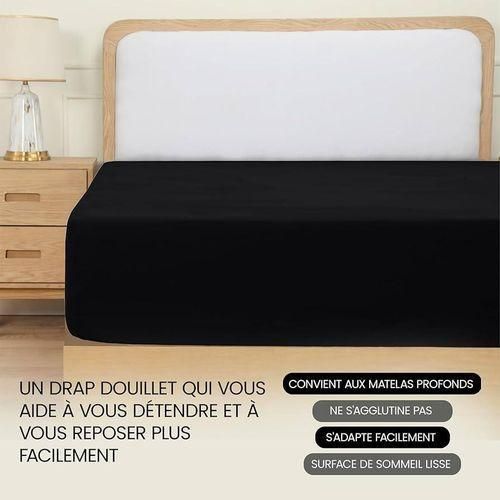 Drap Housse - Bonnets Pour Matelas Épais -microfibre Brossée