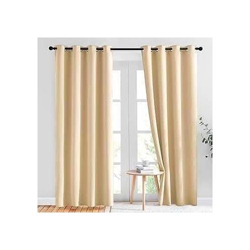 Lot De 2 Pieces Rideaux En Velours - Opaque thumbnail 1
