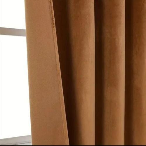 Lot De 2 Pieces Rideaux En Velours , Doux Occultant Rideau À Œillets, Rideau Thermique Isolant Anti Chaleur Velours Pour Chambre, Opaque Rideaux Salon Moderne