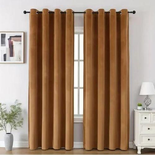 Lot De 2 Pieces Rideaux En Velours , Luxurious Doux Occultant Rideau À Oeillets, Rideau Thermique Isolant Anti Chaleur Velours Pour Chambre, Opaque Rideaux Salon Moderne thumbnail 3