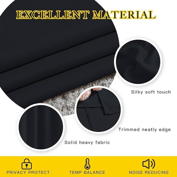 Lot De 2 Pieces Rideaux En Velours , Luxurious Doux Occultant Rideau À Oeillets, Rideau Thermique Isolant Anti Chaleur Velours Pour Chambre, Opaque Rideaux Salon Moderne