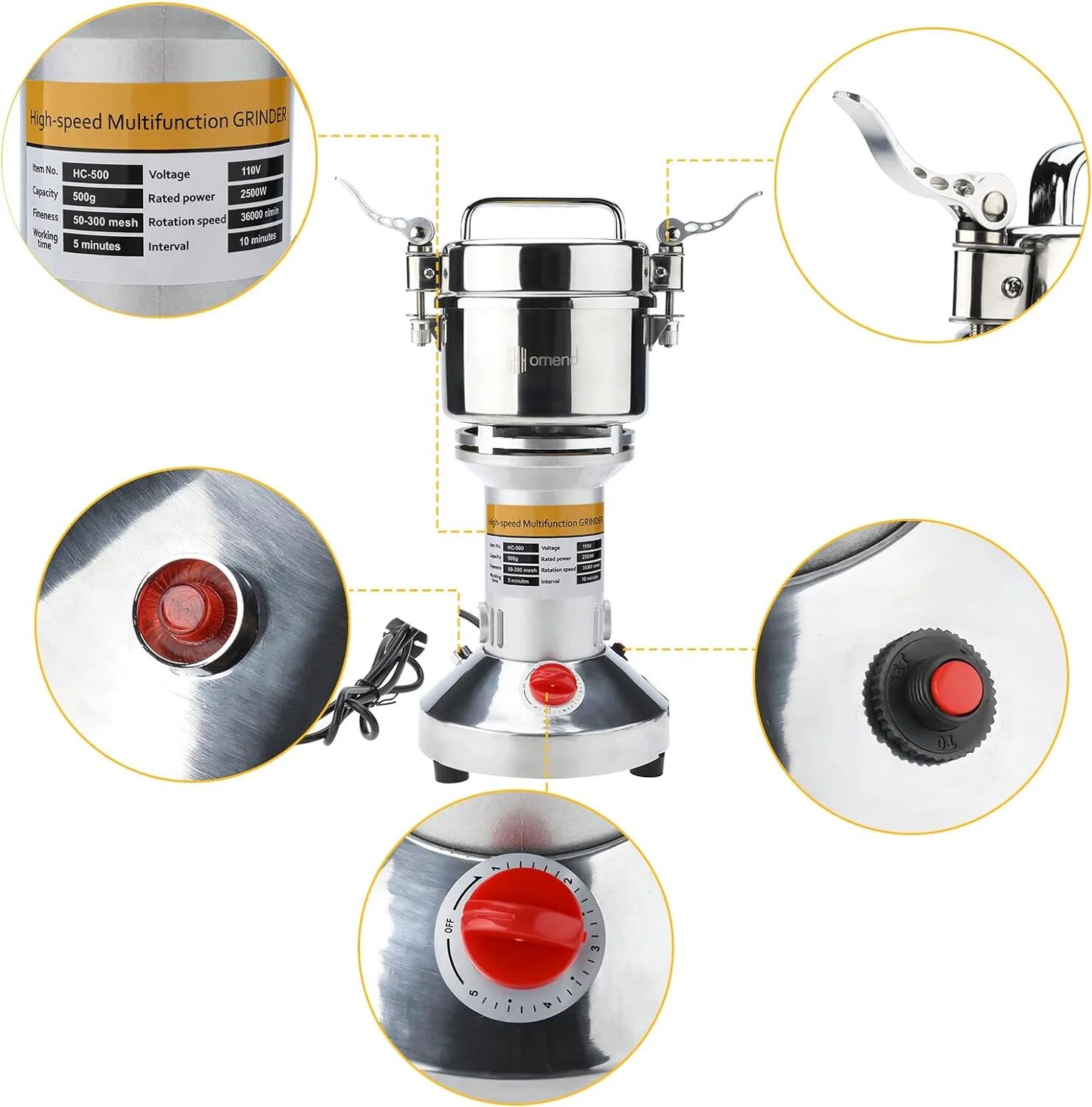 Moulin Céréales Grains Électrique thumbnail 2