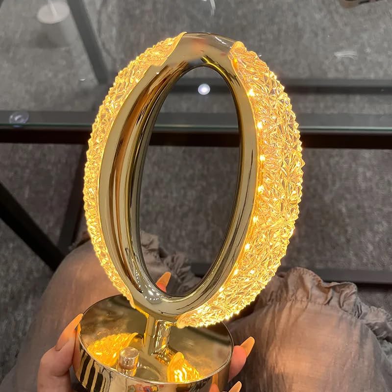 Lampe De Table Led En Cristal Avec Capteur Tactile Intelligent thumbnail 3