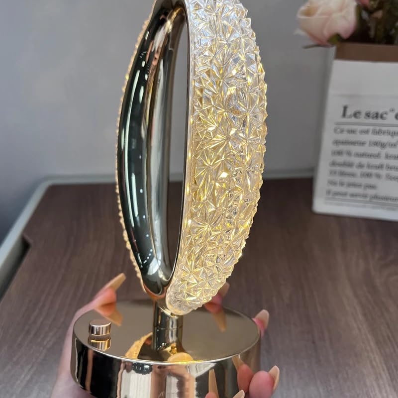 Lampe De Table Led En Cristal Avec Capteur Tactile Intelligent thumbnail 4
