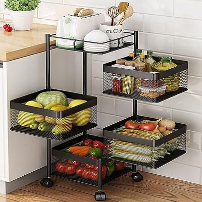 Étagère De Rangement Rotative Pour Légumes thumbnail 3