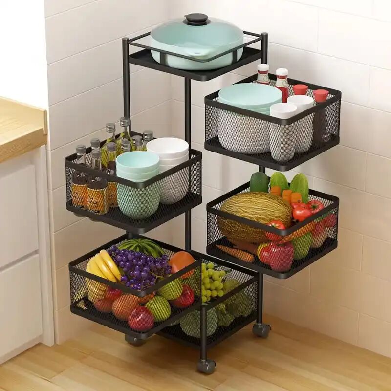 Étagère De Rangement Rotative Pour Légumes thumbnail 4