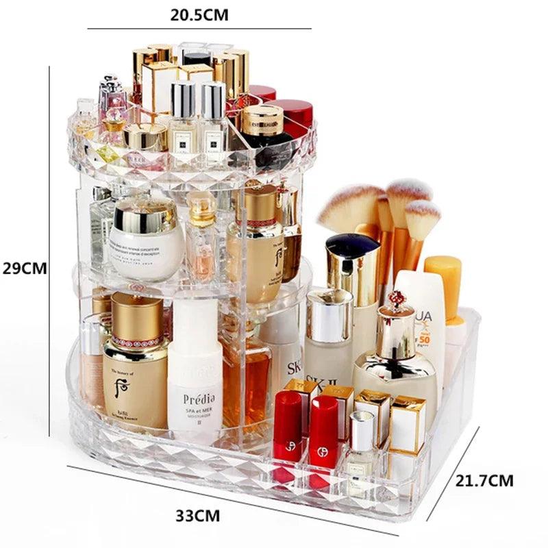 Organisateur Cosmétique Transparent Et Élégant Avec Poignées Multifonctions thumbnail 3
