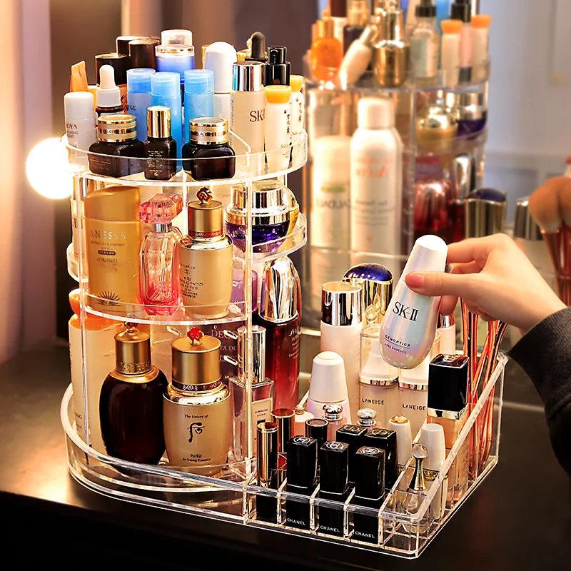 Organisateur Cosmétique Transparent Et Élégant Avec Poignées Multifonctions thumbnail 4