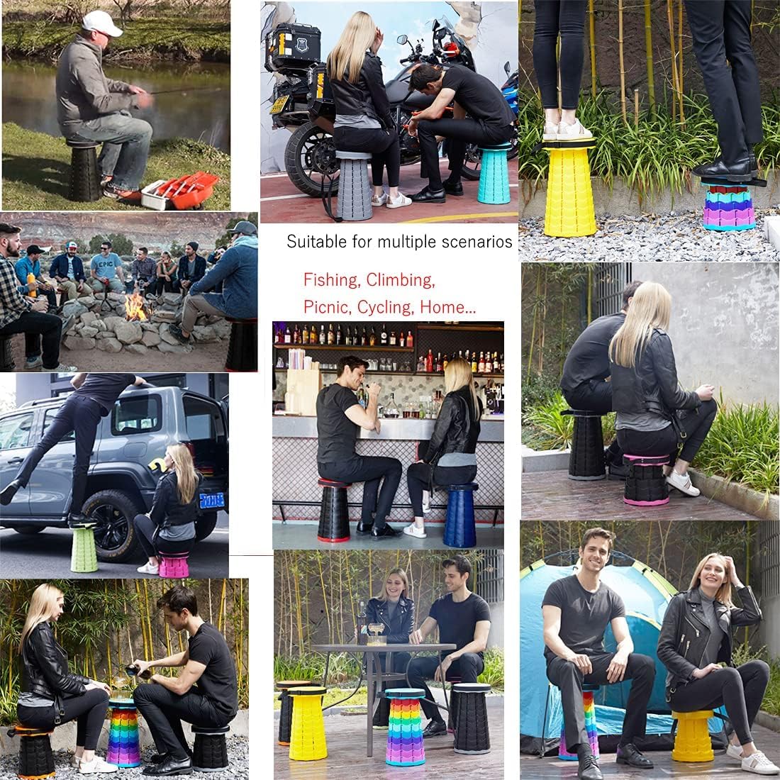 Tabouret Pliant Vivana Rétractable Pour Camping thumbnail 3