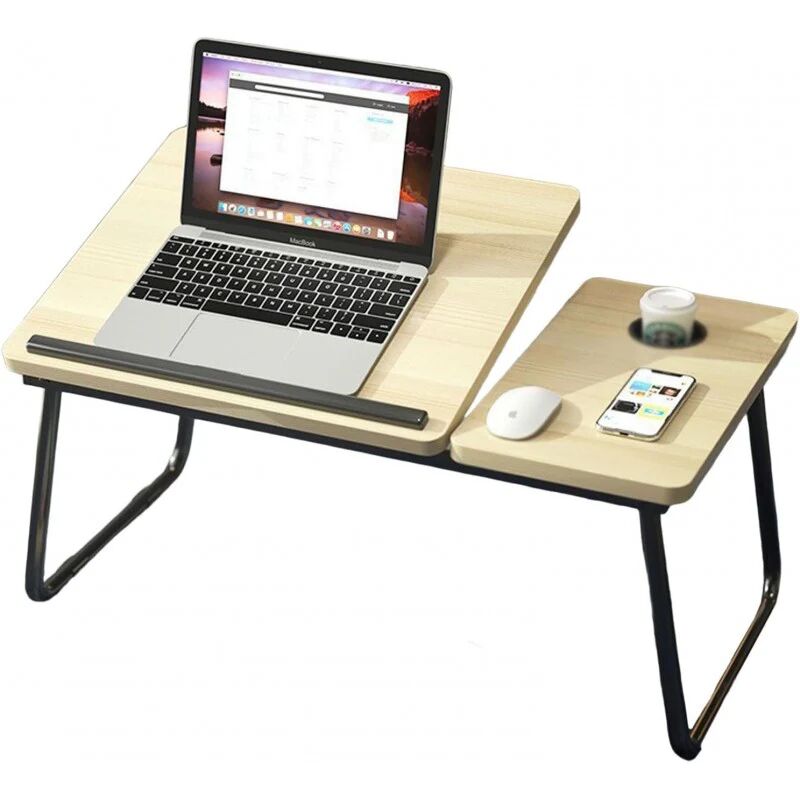 Bureau Portable Pour Lit, Table Pliante Avec 5 Angles Réglables