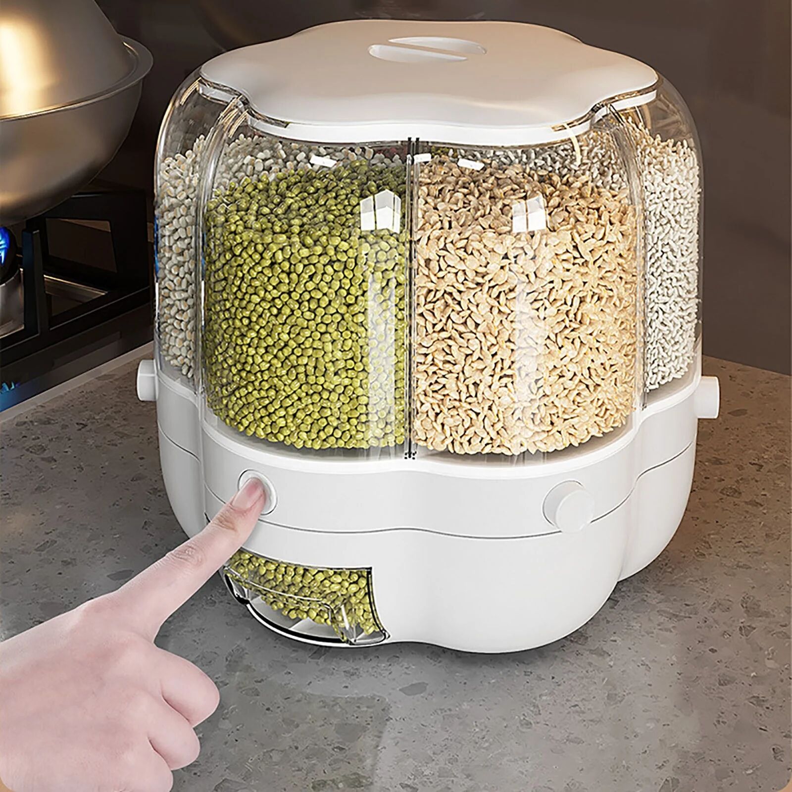 Organisateur De Cuisine Rotatif- Solution De Stockage Efficace