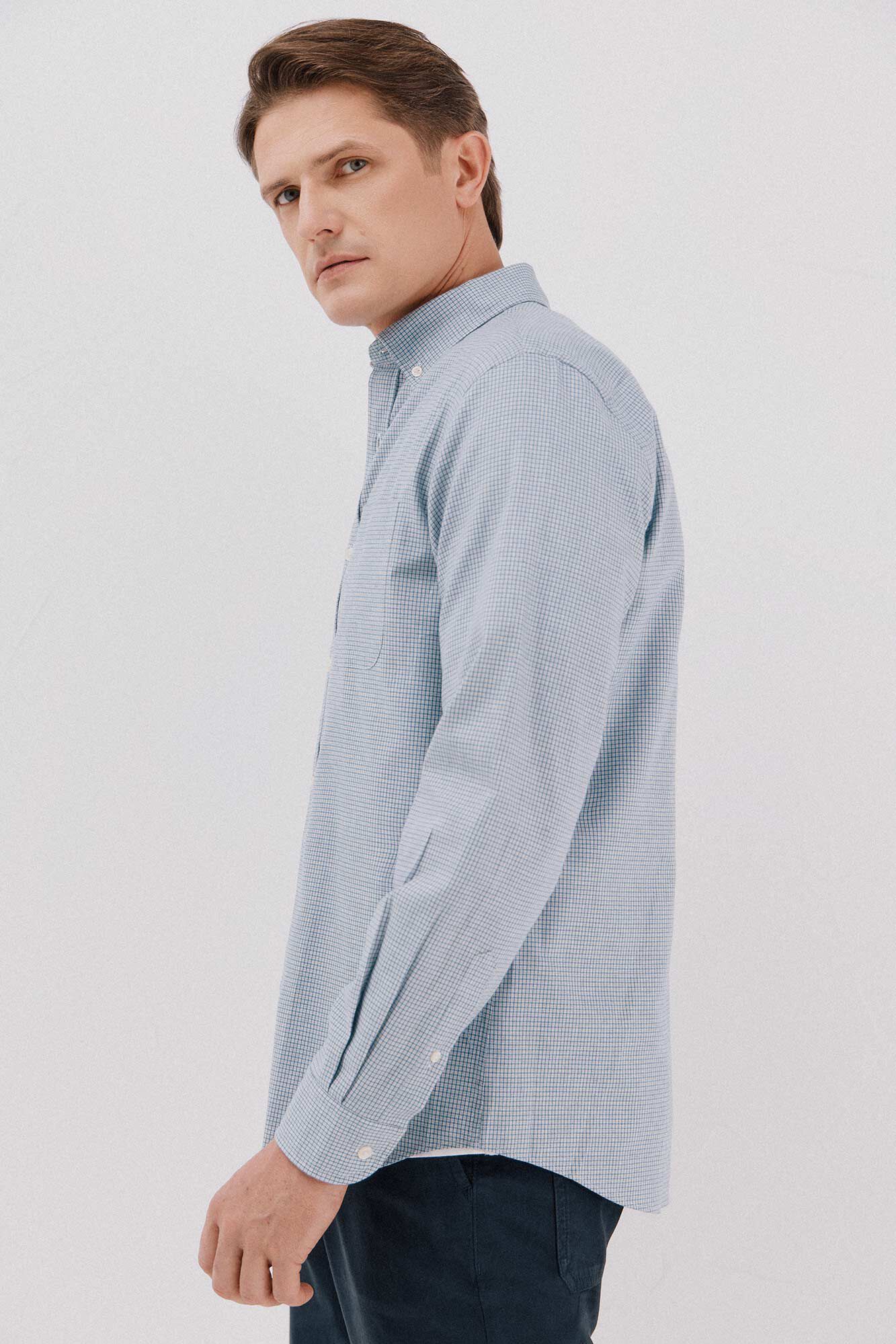 Chemise En Twill À Carreaux