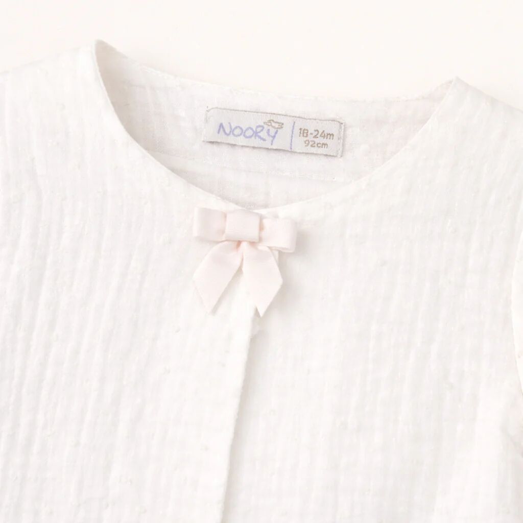 Veste Bébé Écrue En Gaze De Coton – Élégance & Légèreté