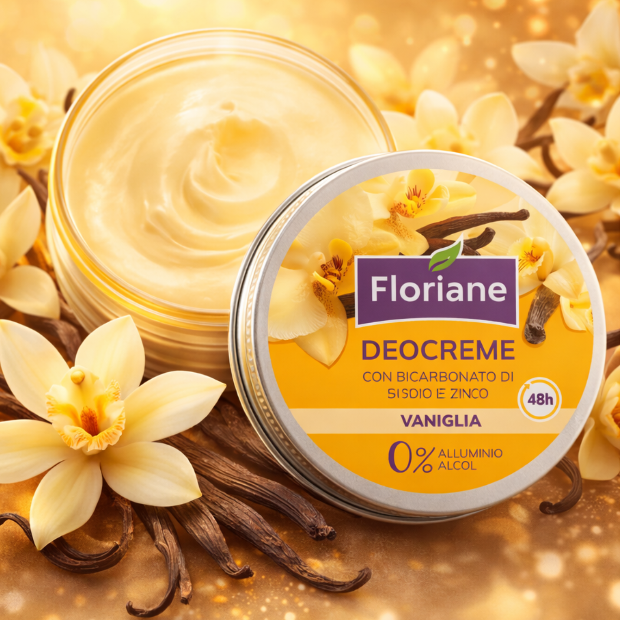 Déocrème Vanille 48h – Déodorant Crème Sans Aluminium & Sans Alcool – Anti-odeurs, Peaux Sensibles, Parfum Gourmand thumbnail 4