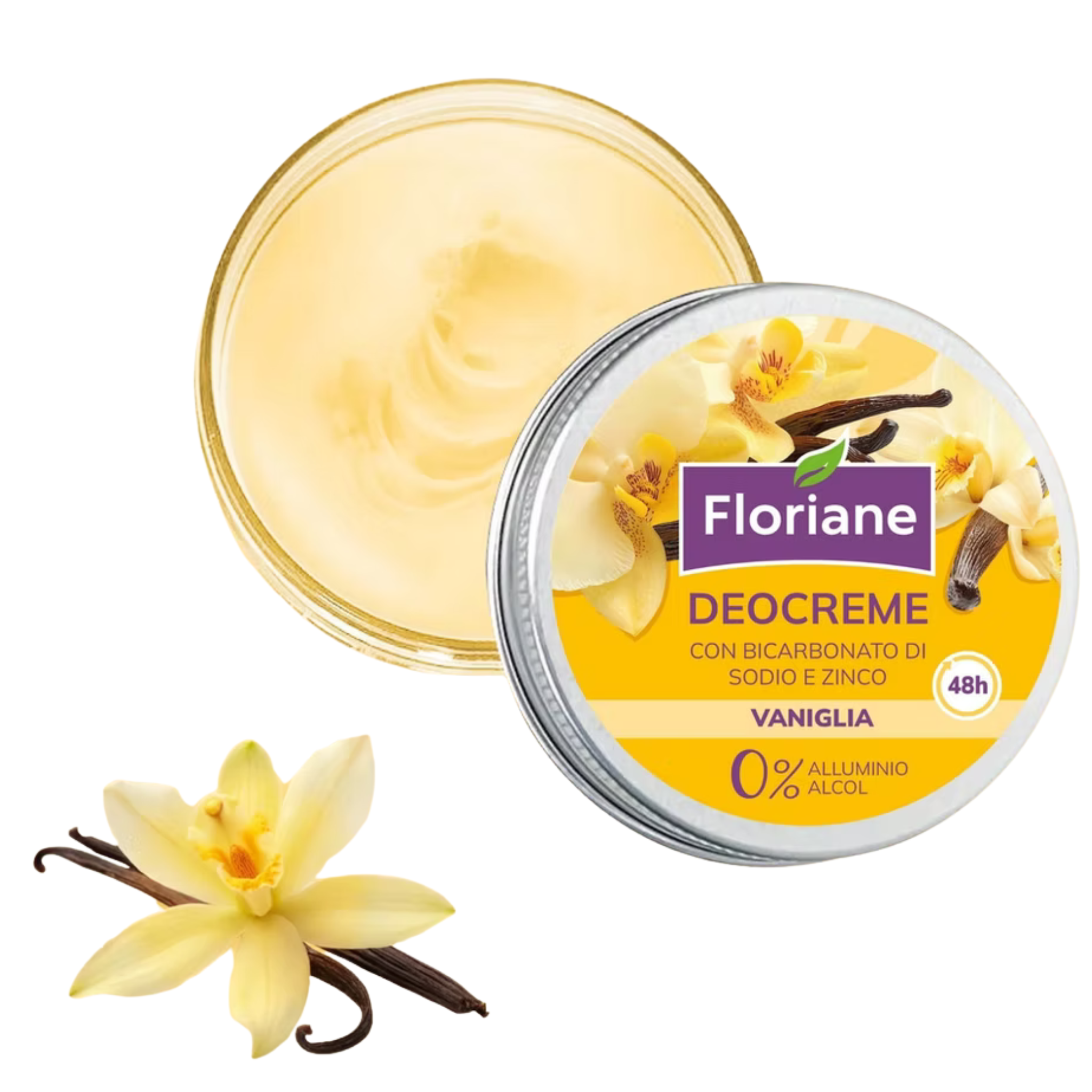 Déocrème Vanille 48h – Déodorant Crème Sans Aluminium & Sans Alcool – Anti-odeurs, Peaux Sensibles, Parfum Gourmand