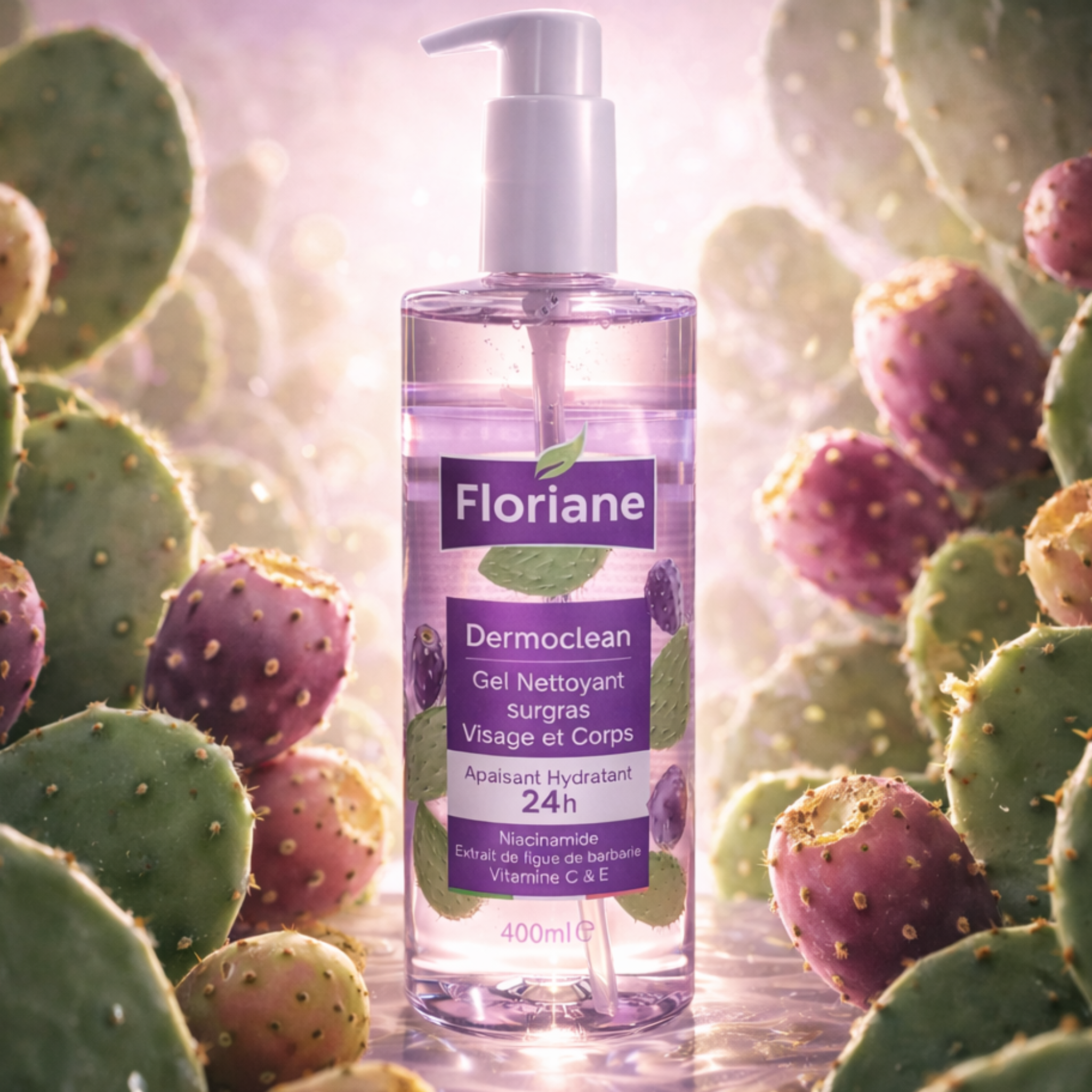 Dermoclean Figue De Barbari - Gel Nettoyant Surgras Visage Et Corps - Convient Aux Peaux Sèches Ou Fatiguées thumbnail 4