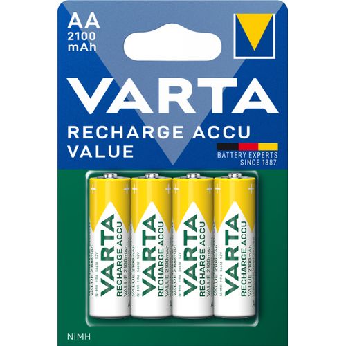 Batterie Rechargeable Accu Lr6 (aa) 1,2v Nimh - 4 Piles 2100mah