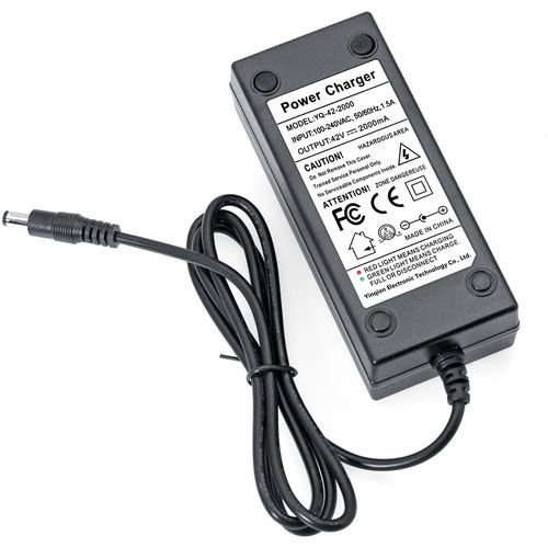 Chargeur Au Lithium 36v Output 42v/ 2a Pour Vélo Électrique, Trottinette