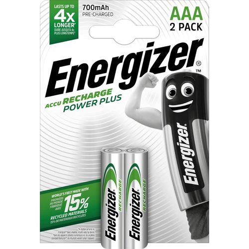 Batterie Rechargeable Aaa 1,2v Nimh - 2 Piles 700mah Accu Recharge Power Plus Pre-charged