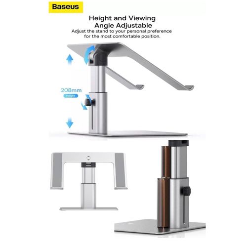 Support Pc Portable Réglable En Aluminium, Rehausseur Pour Ordinateur Et Macbook thumbnail 3