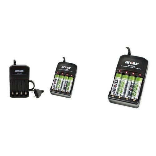 Chargeur De 4piles Aa Ou Aaa - 4 Led + 4 Piles Aa 2700mah, Piles Rechargeables 2700mah thumbnail 3