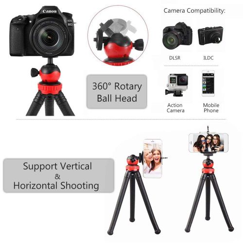 Tripied Flexible Gorilla Octopus Pour Camera Et Smartphone Extra Solide, Haute Qualitée + Support Téléphone