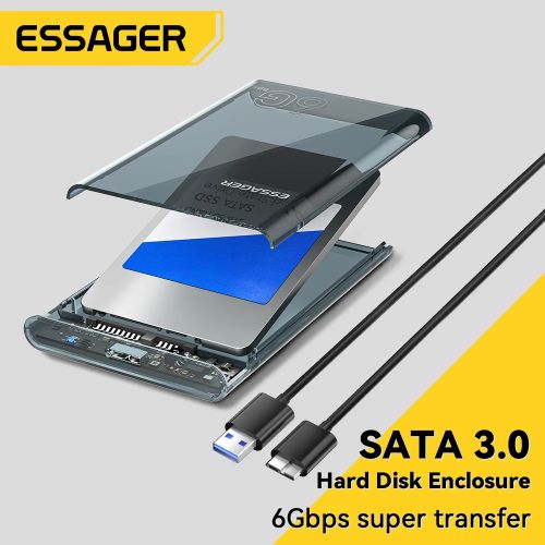 Essager Boîtier De Disque Dur Sata 2.5 Pouces, Usb 3.0, Boîtiers De Stockage Pour Ssd 2.5 Pouces thumbnail 3
