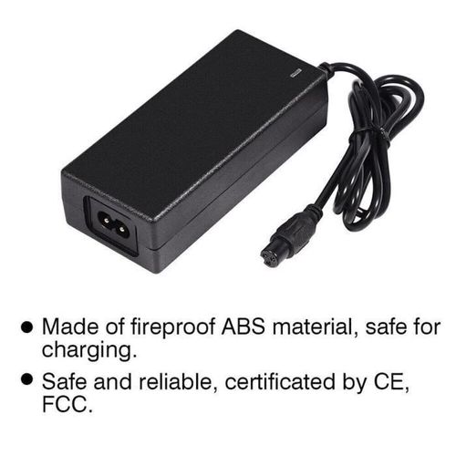 Liitokala Chargeur Au Lithium 42v 2a Batterie Pour Vélo Électrique Sortie 3 Broches Gx16 (1+ 3-) 0,47inch Adaptateur Speedway Mini 4 Pro 42 V 2 A