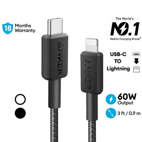 322 Cable Powerline Usb Type-c Vers Lightning Cable Compatible Mfi, Fast Charging Cable Pour Ipad / Iphone 14 Plus 14 Pro Max 13 13 Pro Iphone 12 11 Xr Rapide -