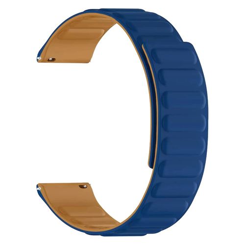 Bracelet Magnétique Double Face 22mm Compatible Avec Tous Mes Montres 22 Mm Pour Kieslect Xiaomi Oraimo Amazfit Huawei Watch Gt .. Couleur Bleu Marron