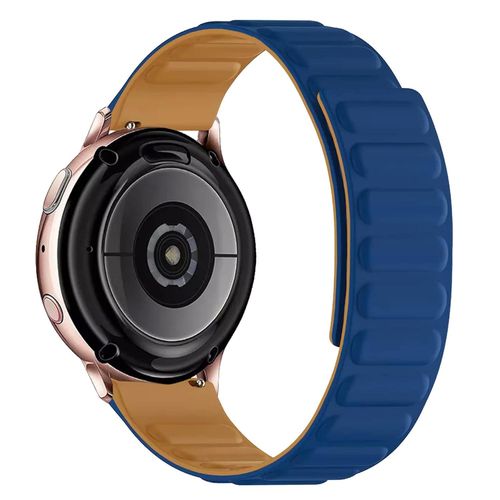 Bracelet Magnétique Double Face 22mm Compatible Avec Tous Mes Montres 22 Mm Pour Kieslect Xiaomi Oraimo Amazfit Huawei Watch Gt .. Couleur Bleu Marron