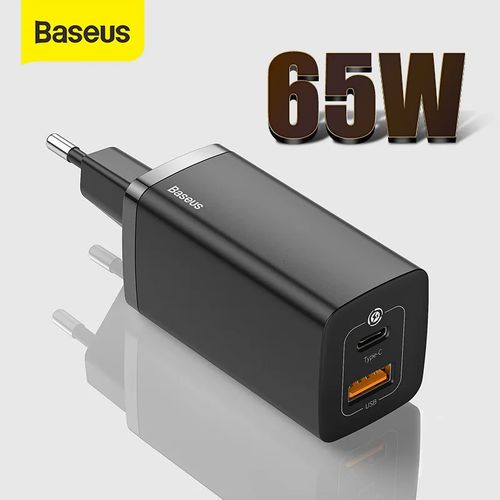 Chargeur 65w Gan2 Lite Dual Port Qc 3.0 Pd3.0 Type C Et Usb