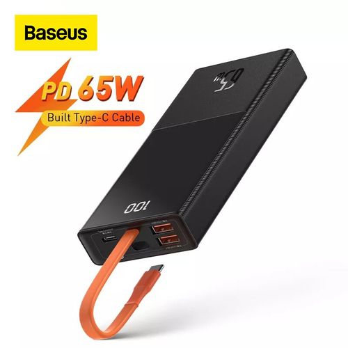  Power Bank Pd 65w 20000mah, Portable Avec Câble Intégré, Charge Rapide thumbnail 2