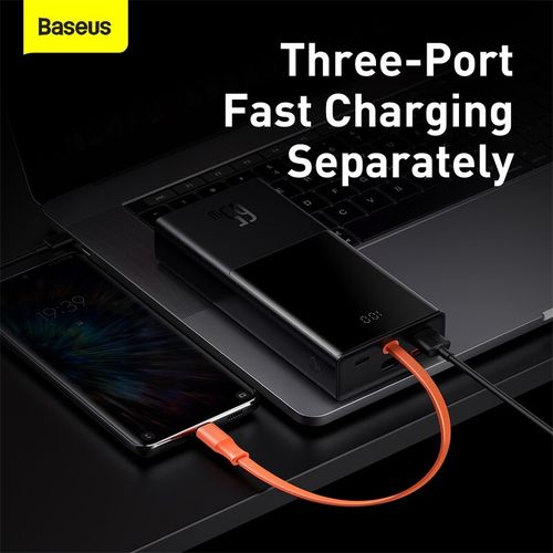  Power Bank Pd 65w 20000mah, Portable Avec Câble Intégré, Charge Rapide thumbnail 1