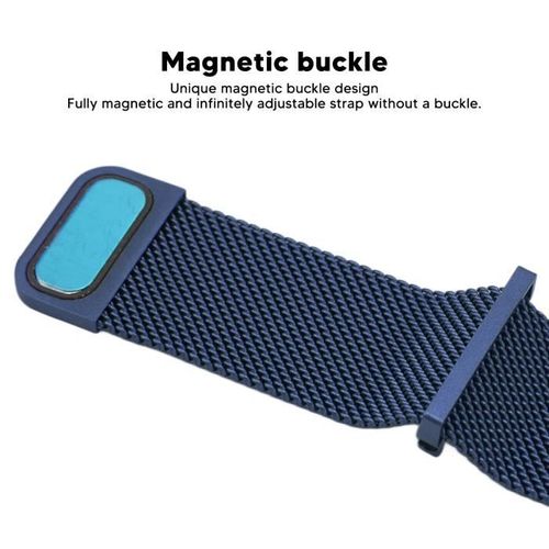 Bracelet À Boucle Magnétique 20mm En Acier Inoxydable À Maille Milanaise - Milanais 20 Mm - Universelle thumbnail 3