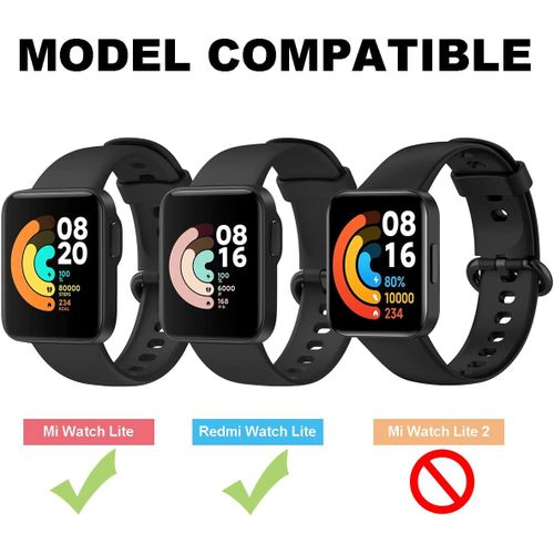 Bracelet De Rechange En Silicone Pour Montre Intelligente Xiaomi Watch Lite Et Redmi Watch Lite