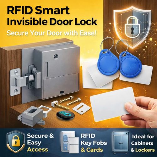 Serrure D'armoire Invisible Numérique De Sécurité Rfid Intelligente thumbnail 3