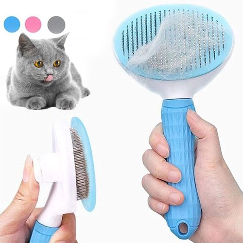 Brosse Pour Chat Et Chien, Auto-nettoyante Pour La Perte Et Le Toilettage Avec Button Pratique