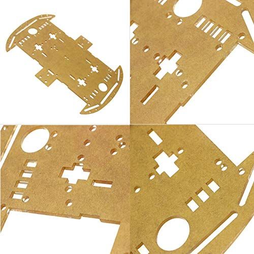 Moteur Transparent Smart Robot Car Châssis Speed ​​encoder Battery Box Diy Voiture Avec 4 Roues Motrices Vitesse Codeur Intelligent Robot Châssis De Voiture Kits Box Batterie Pour Arduino