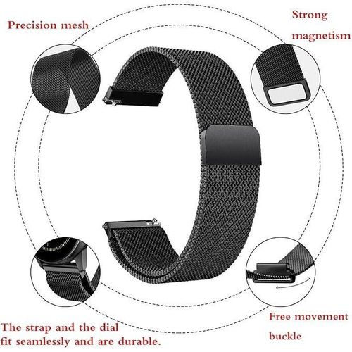 Bracelet À Boucle Magnétique 20mm En Acier Inoxydable