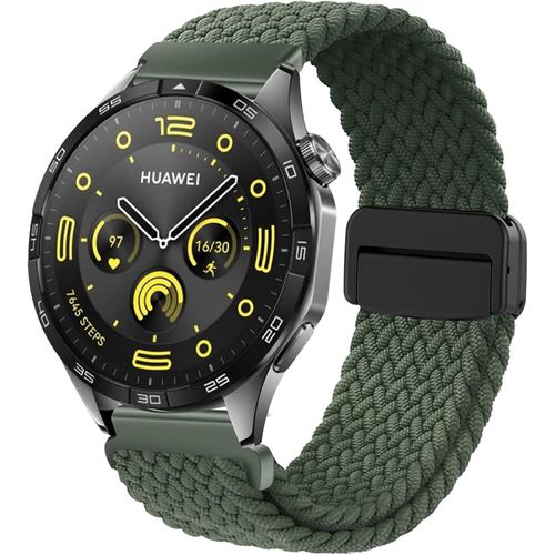 Bracelet De Montre 22mm Magnétique En Nylon Tressé - Tissue À Dégagement Rapide Pour Huawei thumbnail 3