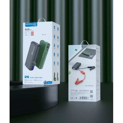 Power Bank 9600mah Et Chargeur De Démarrage D'urgence Avec Grande Capacité